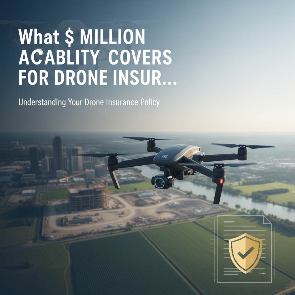 Professional blog header image for article titled: What  Million Liability Actually Covers for Drone Insur.... High quality, relevant imagery, clean composition.